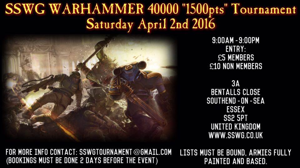 Warhammer 40000 April 2nd 2016